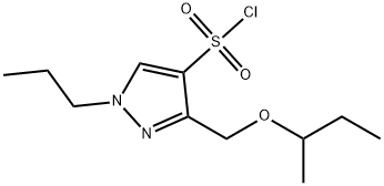 3-(sec-butoxymethyl)-1-propyl-1H-pyrazole-4-sulfonyl chloride Structure