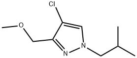 4-chloro-1-isobutyl-3-(methoxymethyl)-1H-pyrazole Structure