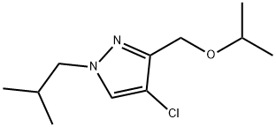 4-chloro-1-isobutyl-3-(isopropoxymethyl)-1H-pyrazole Structure