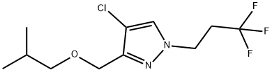 4-chloro-3-(isobutoxymethyl)-1-(3,3,3-trifluoropropyl)-1H-pyrazole Structure