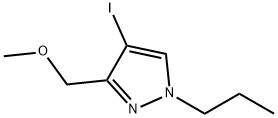 4-iodo-3-(methoxymethyl)-1-propyl-1H-pyrazole Structure