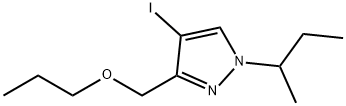 1-sec-butyl-4-iodo-3-(propoxymethyl)-1H-pyrazole Structure