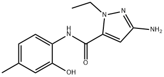 3-amino-1-ethyl-N-(2-hydroxy-4-methylphenyl)-1H-pyrazole-5-carboxamide Structure