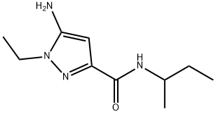 5-amino-N-(sec-butyl)-1-ethyl-1H-pyrazole-3-carboxamide Structure