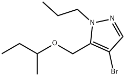 4-bromo-5-(sec-butoxymethyl)-1-propyl-1H-pyrazole Structure