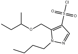 5-(sec-butoxymethyl)-1-butyl-1H-pyrazole-4-sulfonyl chloride 구조식 이미지