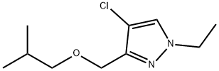 4-chloro-1-ethyl-3-(isobutoxymethyl)-1H-pyrazole Structure