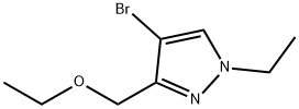 4-bromo-3-(ethoxymethyl)-1-ethyl-1H-pyrazole Structure