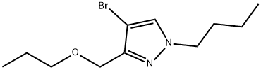 4-bromo-1-butyl-3-(propoxymethyl)-1H-pyrazole Structure