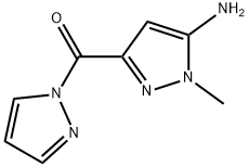 1-methyl-3-(1H-pyrazol-1-ylcarbonyl)-1H-pyrazol-5-amine Structure