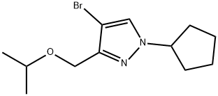 4-bromo-1-cyclopentyl-3-(isopropoxymethyl)-1H-pyrazole Structure