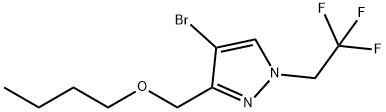 4-bromo-3-(butoxymethyl)-1-(2,2,2-trifluoroethyl)-1H-pyrazole Structure