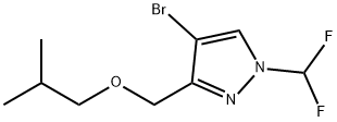 4-bromo-1-(difluoromethyl)-3-(isobutoxymethyl)-1H-pyrazole Structure