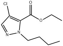 ethyl 1-butyl-4-chloro-1H-pyrazole-5-carboxylate Structure