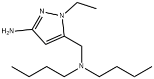 5-[(dibutylamino)methyl]-1-ethyl-1H-pyrazol-3-amine Structure