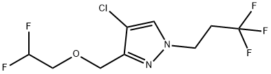 4-chloro-3-[(2,2-difluoroethoxy)methyl]-1-(3,3,3-trifluoropropyl)-1H-pyrazole Structure