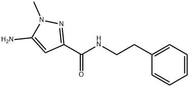 5-amino-1-methyl-N-(2-phenylethyl)-1H-pyrazole-3-carboxamide Structure