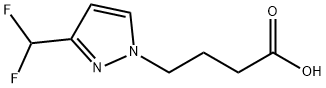 4-[3-(difluoromethyl)-1H-pyrazol-1-yl]butanoic acid Structure