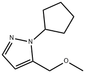 1-cyclopentyl-5-(methoxymethyl)-1H-pyrazole Structure