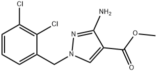 methyl 3-amino-1-(2,3-dichlorobenzyl)-1H-pyrazole-4-carboxylate Structure