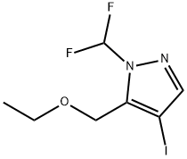 1-(difluoromethyl)-5-(ethoxymethyl)-4-iodo-1H-pyrazole Structure