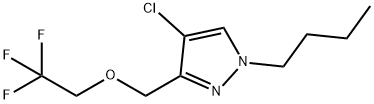 1-butyl-4-chloro-3-[(2,2,2-trifluoroethoxy)methyl]-1H-pyrazole Structure