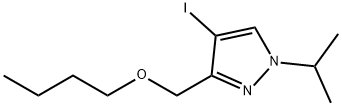 3-(butoxymethyl)-4-iodo-1-isopropyl-1H-pyrazole Structure