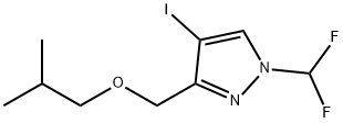 1-(difluoromethyl)-4-iodo-3-(isobutoxymethyl)-1H-pyrazole Structure