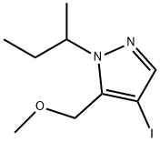 1-sec-butyl-4-iodo-5-(methoxymethyl)-1H-pyrazole Structure