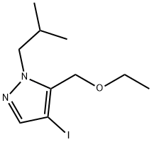 5-(ethoxymethyl)-4-iodo-1-isobutyl-1H-pyrazole Structure