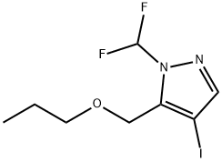 1-(difluoromethyl)-4-iodo-5-(propoxymethyl)-1H-pyrazole Structure