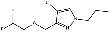 4-bromo-3-[(2,2-difluoroethoxy)methyl]-1-propyl-1H-pyrazole Structure