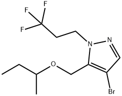 4-bromo-5-(sec-butoxymethyl)-1-(3,3,3-trifluoropropyl)-1H-pyrazole Structure