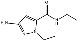 3-amino-N,1-diethyl-1H-pyrazole-5-carboxamide Structure