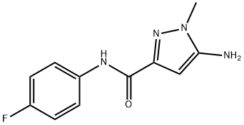 5-amino-N-(4-fluorophenyl)-1-methyl-1H-pyrazole-3-carboxamide Structure