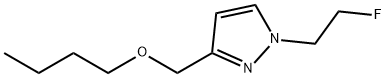 3-(butoxymethyl)-1-(2-fluoroethyl)-1H-pyrazole Structure