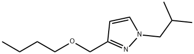 3-(butoxymethyl)-1-isobutyl-1H-pyrazole Structure