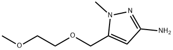 5-[(2-methoxyethoxy)methyl]-1-methyl-1H-pyrazol-3-amine Structure