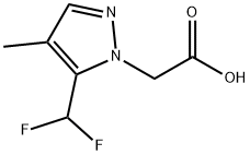 5-(difluoromethyl)-4-methyl-1H-pyrazol-1-yl]acetic acid Structure