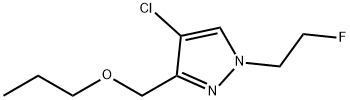 4-chloro-1-(2-fluoroethyl)-3-(propoxymethyl)-1H-pyrazole Structure