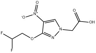 3-(2,2-difluoroethoxy)-4-nitro-1H-pyrazol-1-yl]acetic acid Structure