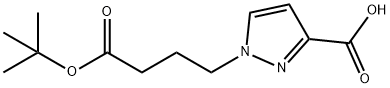 1-(4-tert-butoxy-4-oxobutyl)-1H-pyrazole-3-carboxylic acid Structure