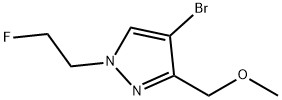 4-bromo-1-(2-fluoroethyl)-3-(methoxymethyl)-1H-pyrazole Structure