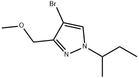 4-bromo-1-sec-butyl-3-(methoxymethyl)-1H-pyrazole 구조식 이미지