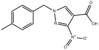 1-(4-methylbenzyl)-3-nitro-1H-pyrazole-4-carboxylic acid Structure