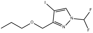 1-(difluoromethyl)-4-iodo-3-(propoxymethyl)-1H-pyrazole Structure