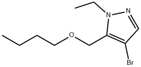 4-bromo-5-(butoxymethyl)-1-ethyl-1H-pyrazole Structure