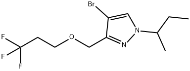 4-bromo-1-sec-butyl-3-[(3,3,3-trifluoropropoxy)methyl]-1H-pyrazole Structure