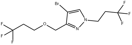 4-bromo-3-[(3,3,3-trifluoropropoxy)methyl]-1-(3,3,3-trifluoropropyl)-1H-pyrazole Structure