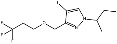 1-sec-butyl-4-iodo-3-[(3,3,3-trifluoropropoxy)methyl]-1H-pyrazole 구조식 이미지